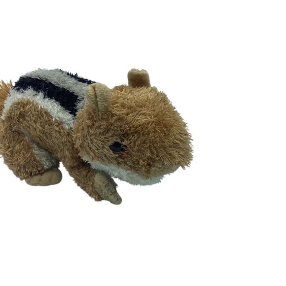 Aurora Plush Chip Chipmunk Stuffed Animal Toy 8" Brown Black Stripe Mini Flopsie - Picture 9 of 12